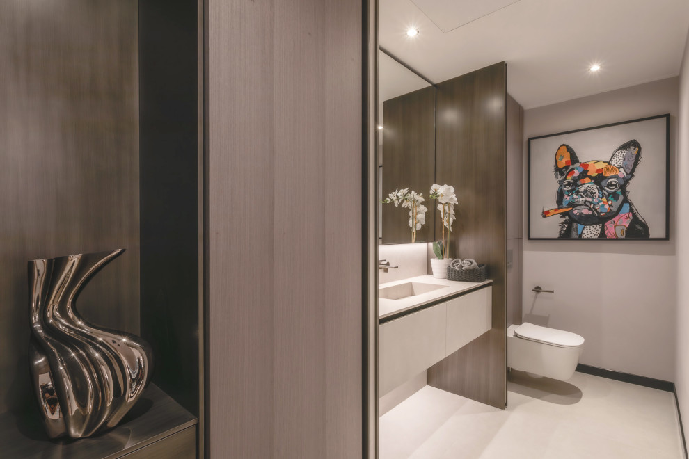 Fusion modern. Interior design of a villa in Monte-Carlo