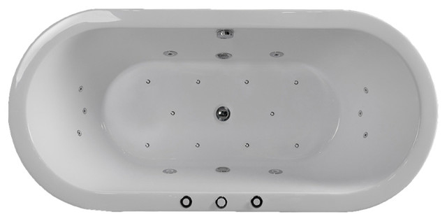 Woodbridge 67 Deluxe Whirlpool Air Bubble Freestanding Bathtub
