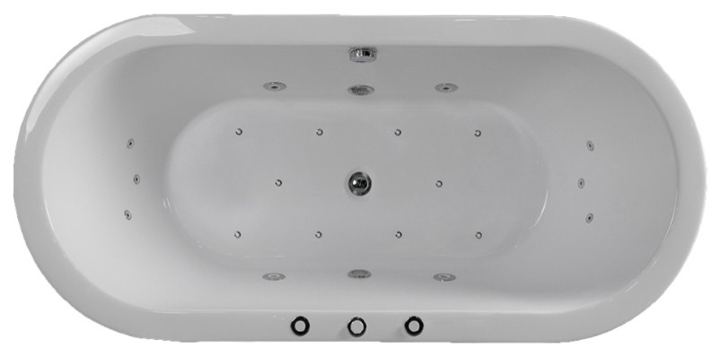 air bubble freestanding bathtub