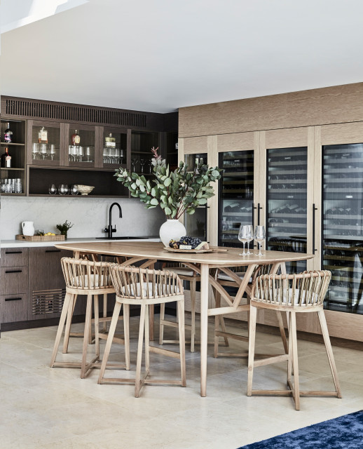 Cremorne Residence Beach Style Home Bar Sydney by Jodie Carter