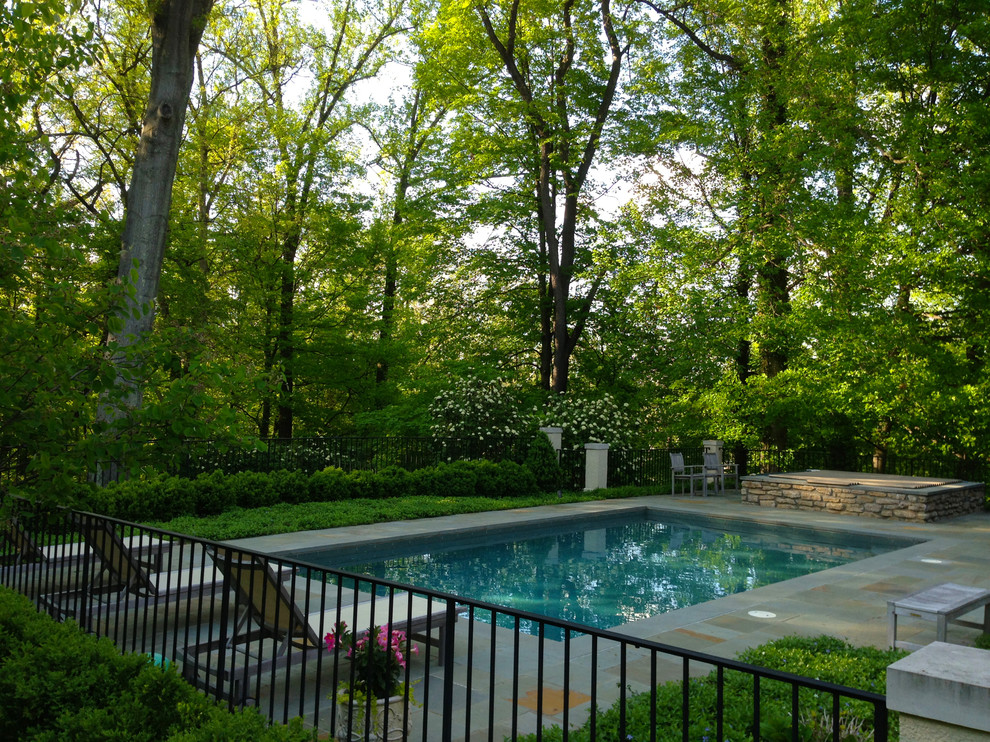 This is an example of a traditional pool in Cincinnati.