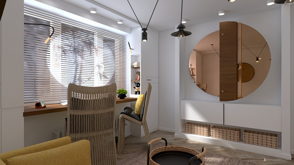 Комната для мама и дочки, с намеком на японский стиль