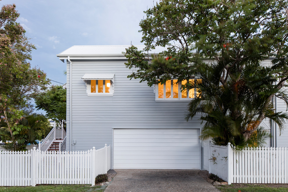 Inspiration for a modern attached garage in Brisbane.