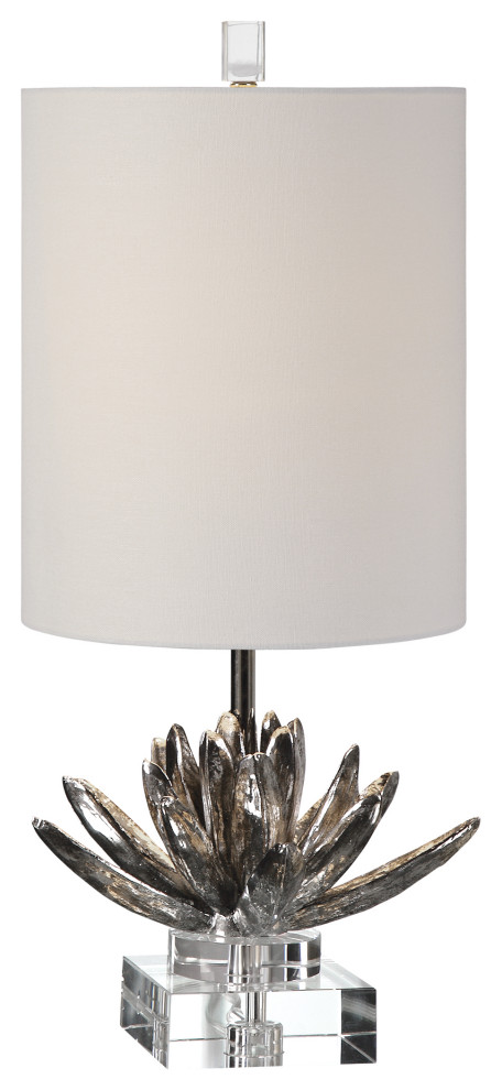 Uttermost Lotus Accent Lamp, Silver