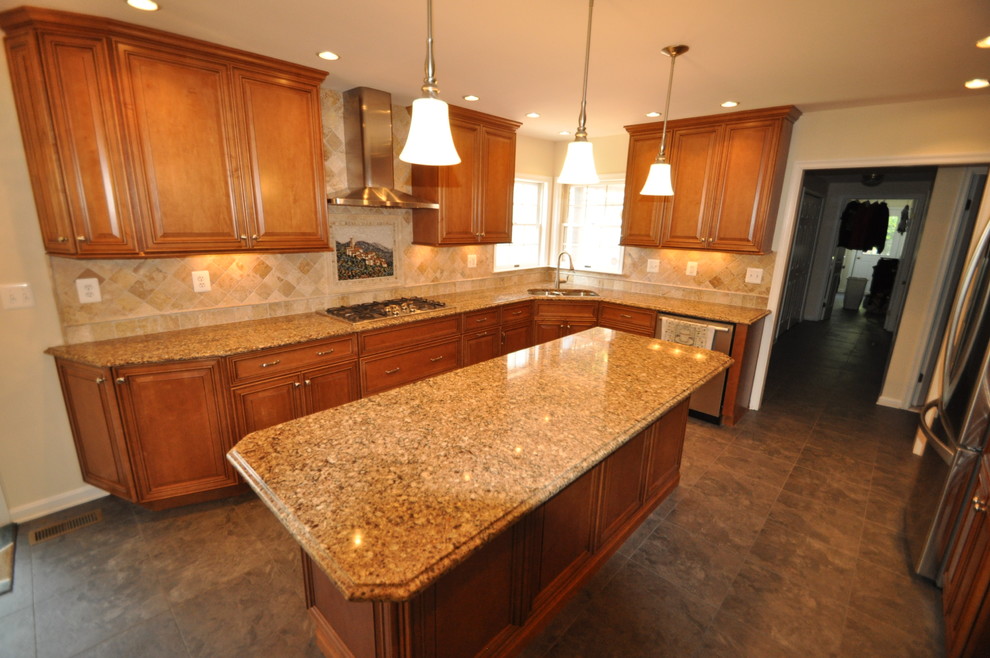 Example of a transitional kitchen design in Baltimore