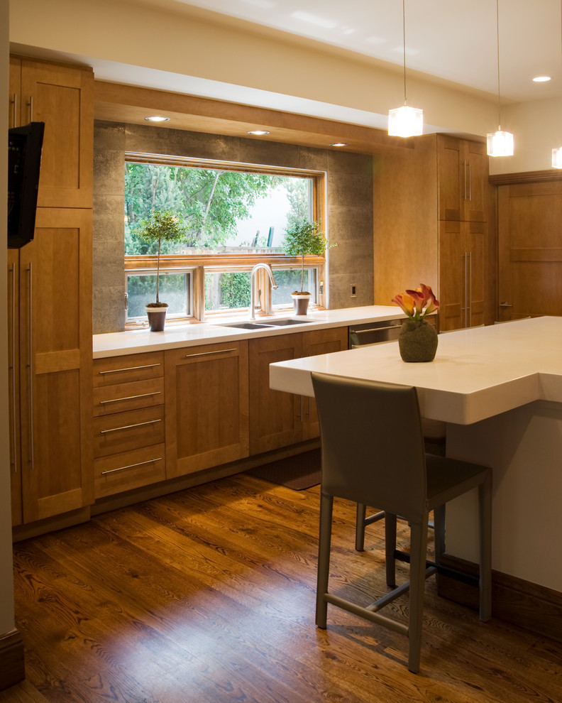 Design ideas for a contemporary kitchen in Denver.
