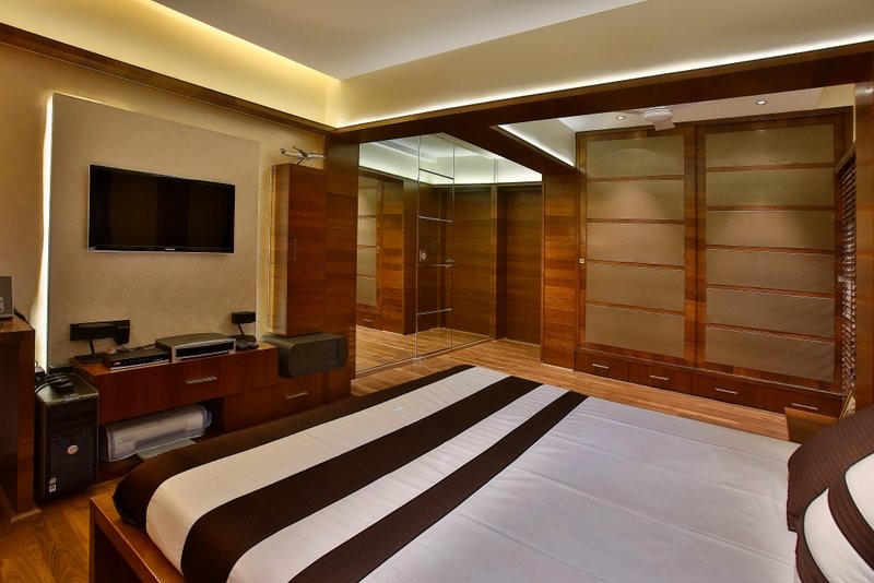 Asian bedroom in Mumbai.