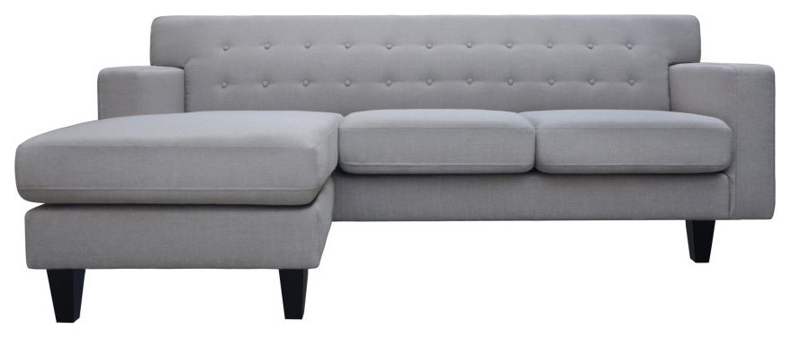 83 W Sectional Reversible Laf Or Raf Chaise Stainless Steel Base Contemporary Transitional Sofas By Noble Origins Home - Divani Casa Jean Modern Grey Velvet Sectional Sofa 83 W Sectional Reversible Laf Or Raf Chaise Stainless Steel Base Contemporary Transitional Sofas By Noble Origins Home - Divani Casa Jean Modern Grey Velvet Sectional Sofa