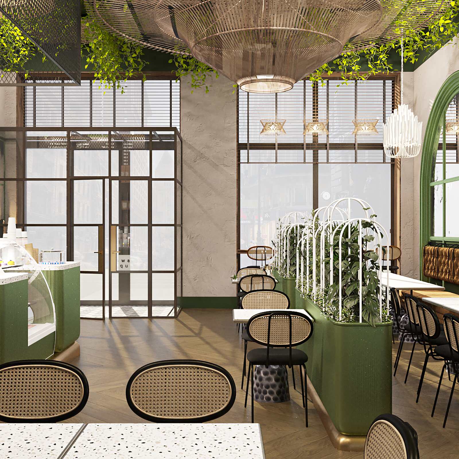 Дизайн-проект интерьера Кафе-Кондитерская