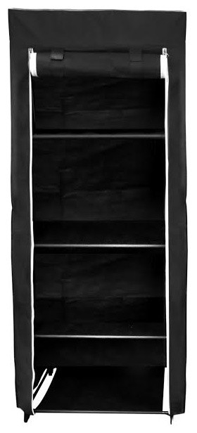 24 Compact Portable Closet With 4 Fabric Shelves Contemporary 24 Compact Portable Closet With 4 Fabric Shelves
