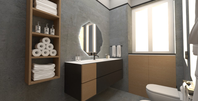 Home Renovation modern-badezimmer