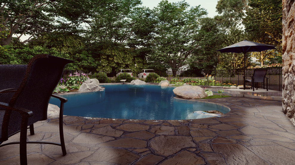 Exterior Design Los Gatos Mountains Pool San Francisco by Eddie