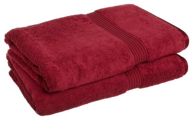 Superior Egyptian Cotton 2 Piece Oversized Bath Towel Set Superior Egyptian Cotton 2 Piece Oversized Bath Towel Set Burgundy
