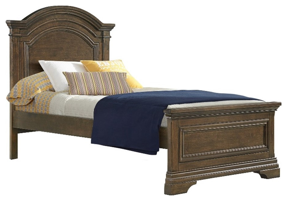 Westwood Design Olivia Traditional Wood Complete Twin Bed in Rosewood