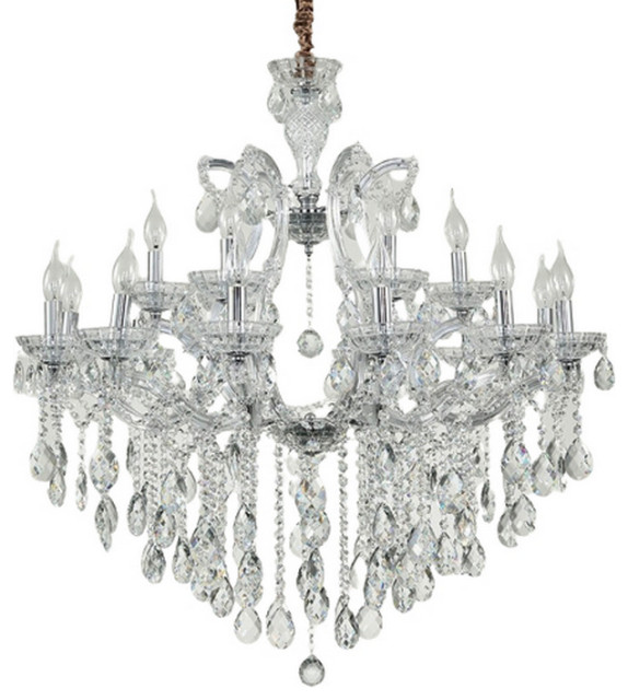 Europeanstyle LED Crystal Creative Candle Light Retro Chandelier