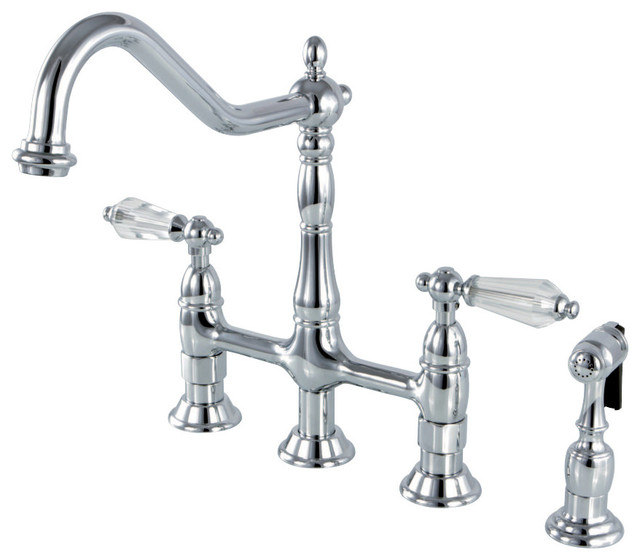 Classic Wilshire Polished Chrome Centerset Kitchen Faucet