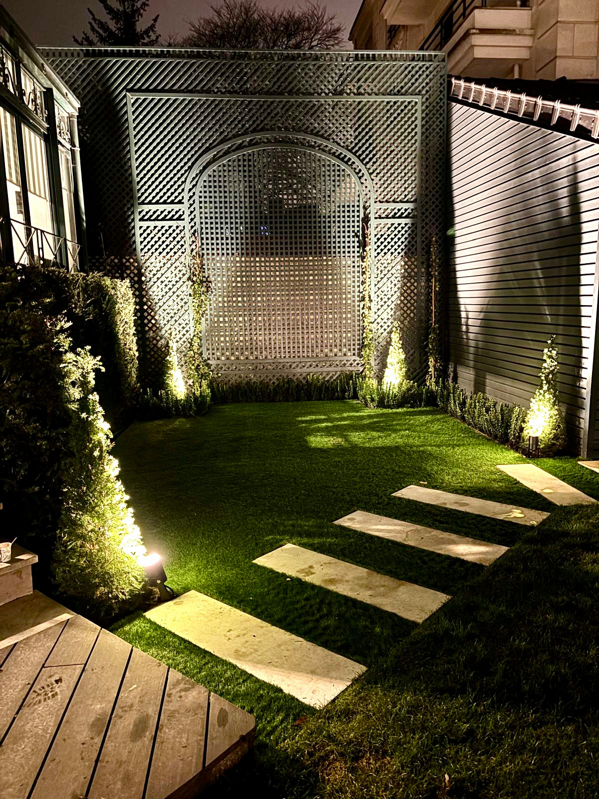 Jardin structuré à la française