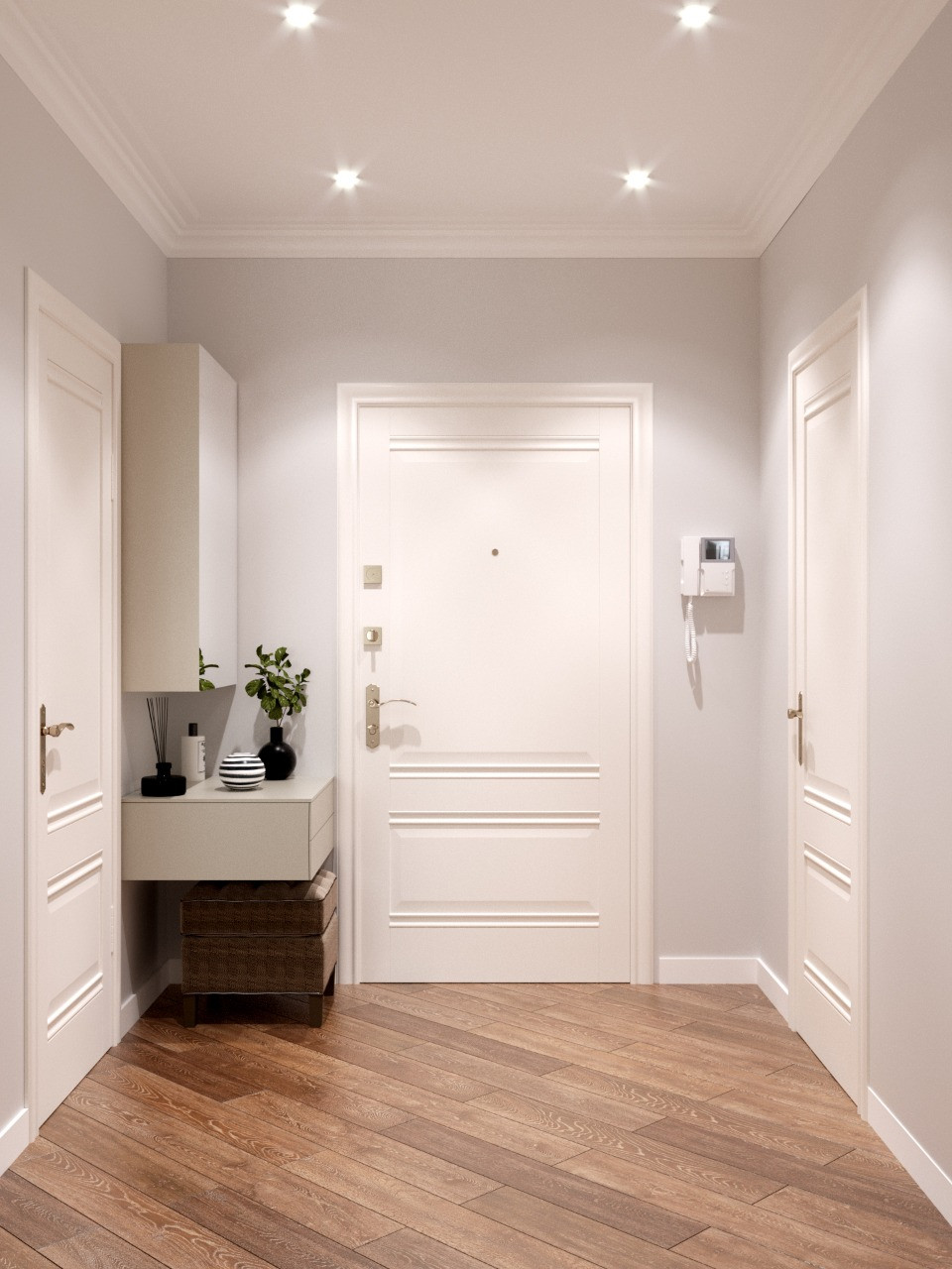 Лед и пламень. Прихожая.