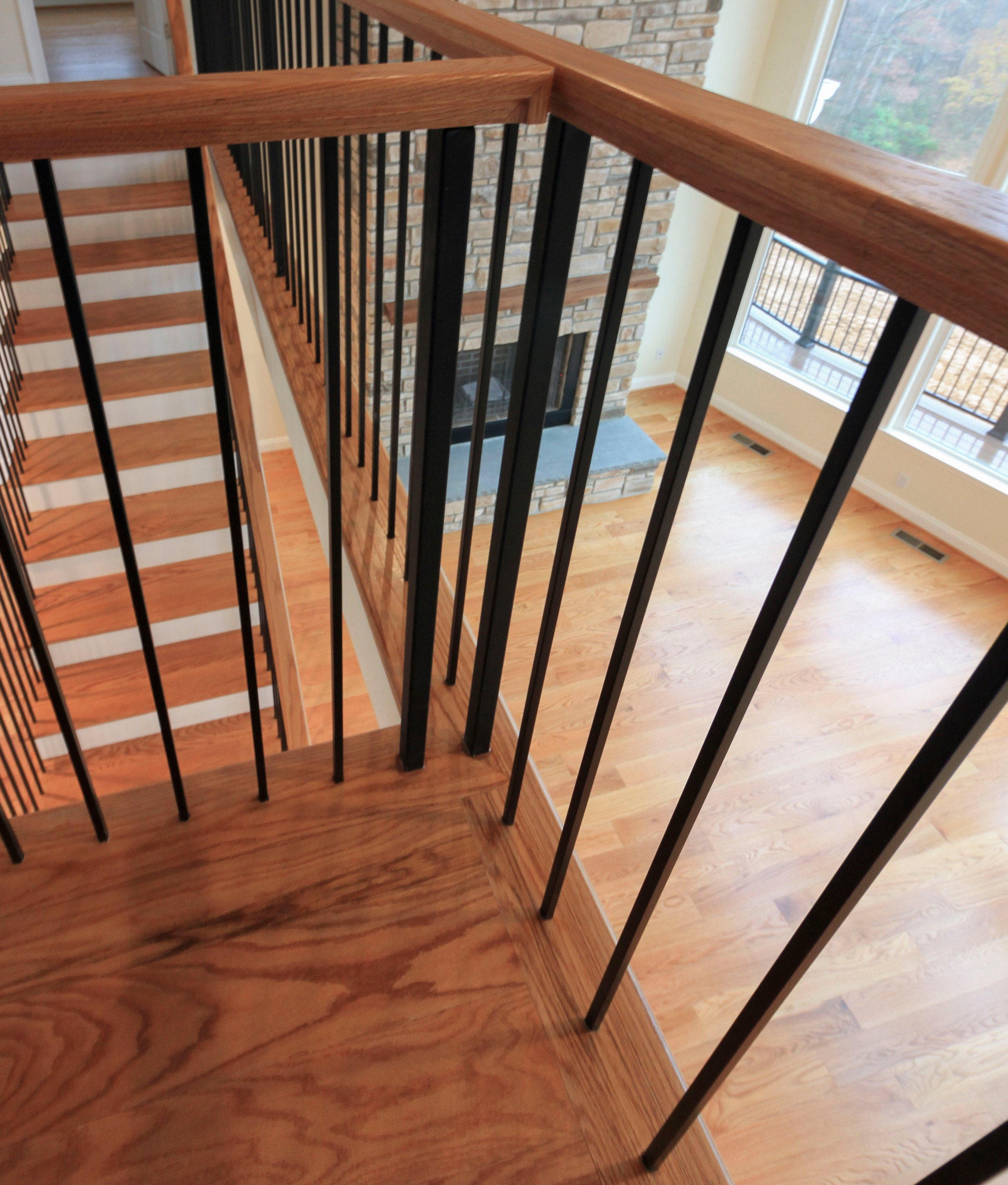97_Airy Straight-Floating Staircase in Transitional-Mountain Home, Luray, VA 228