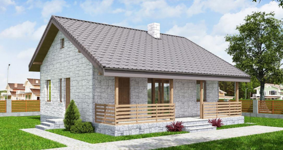 Дом из бетонных блоков