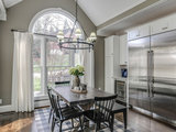Transitional Dining Room by RSU Contractors