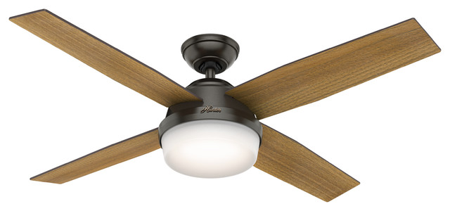 Hunter Fan Company Dempsey Ceiling Fan With Light And Handheld