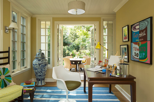 Classic Colonial Addition eclectic-home-office