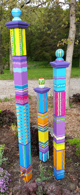 Garden Sculpture Totem Poles
