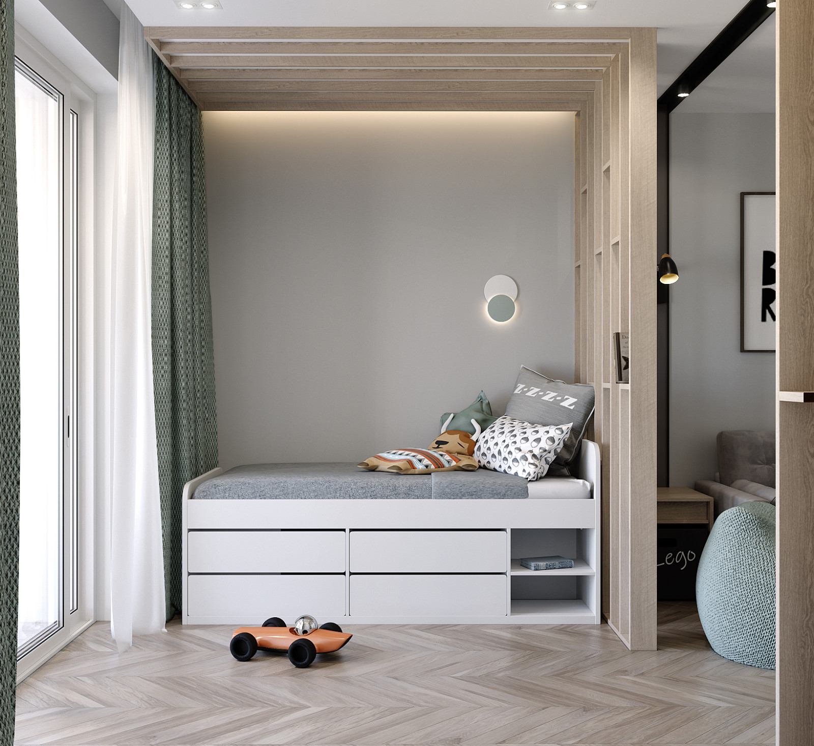 Монохромные линии. Проект квартиры в центре Екатеринбурга