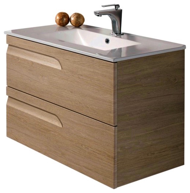 Modern Bath Vanity Concetto 5500 Elm Contemporary Bathroom Modern Bath Vanity Concetto 5500 Elm Contemporary Bathroom Vanities And Sink Consoles By Concept Design Products