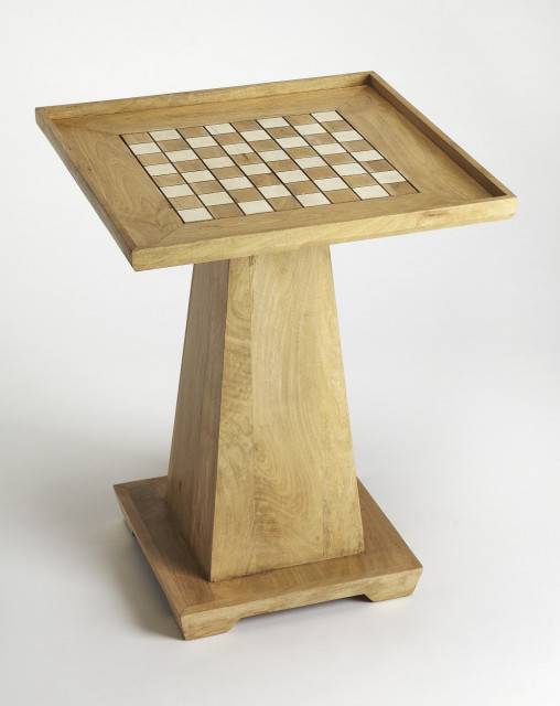 Updated Natural Wood Game Table Transitional Game Tables by HomeRoots Houzz