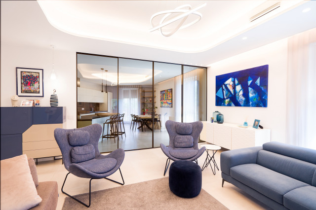 Spazio Fluido contemporary-vardagsrum
