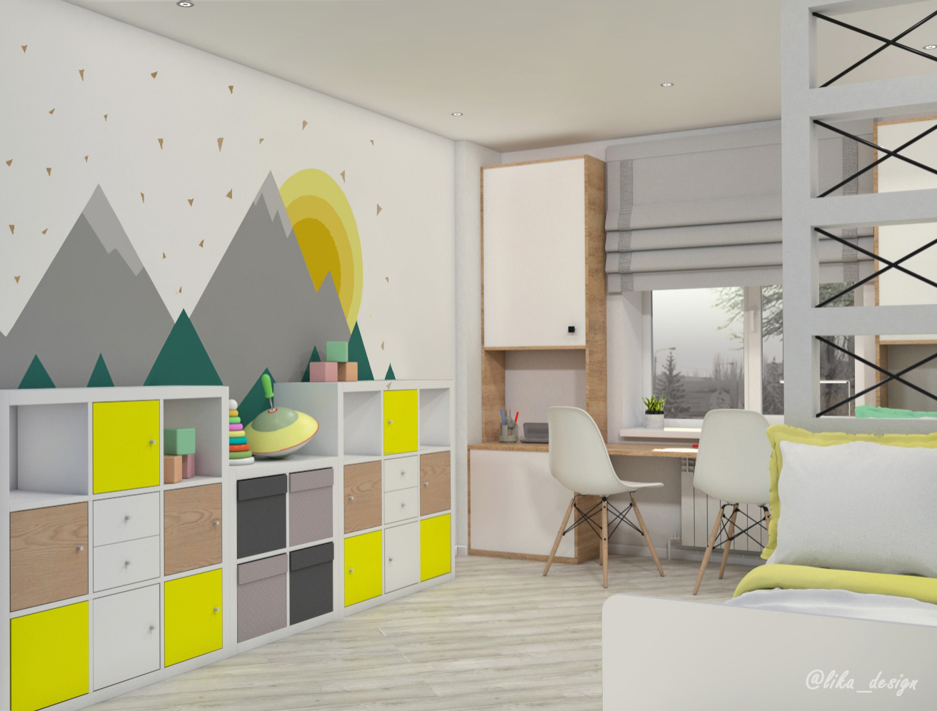 Светлая трёшка для семьи блогера-кондитера ЖК "Горизонт"