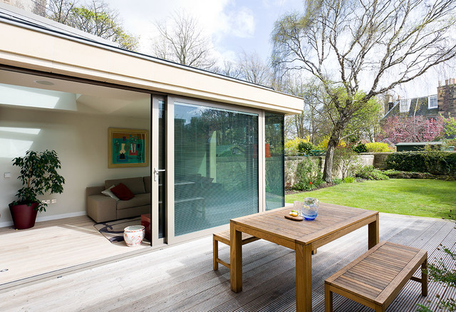 West Savile, Edinburgh contemporain-terrasse-en-bois