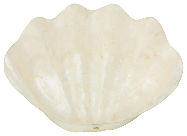 Capiz Clam Bowls Large Beach Style Decorative Bowls By The