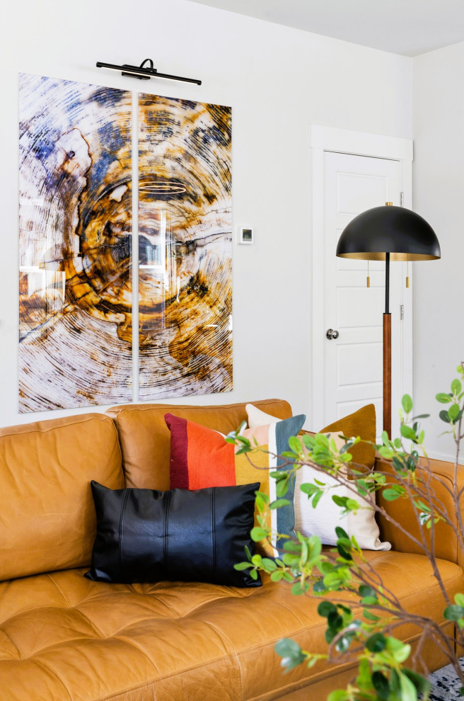 Eclectic Midcentury Living Room & Dining Area – Hillsborough, NC