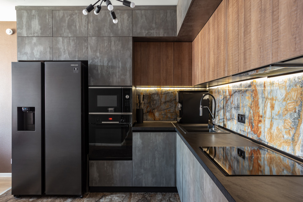 Антресольная кухня в ЖК Измайловский лес