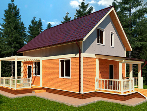 Каркасный дом Экстерьер