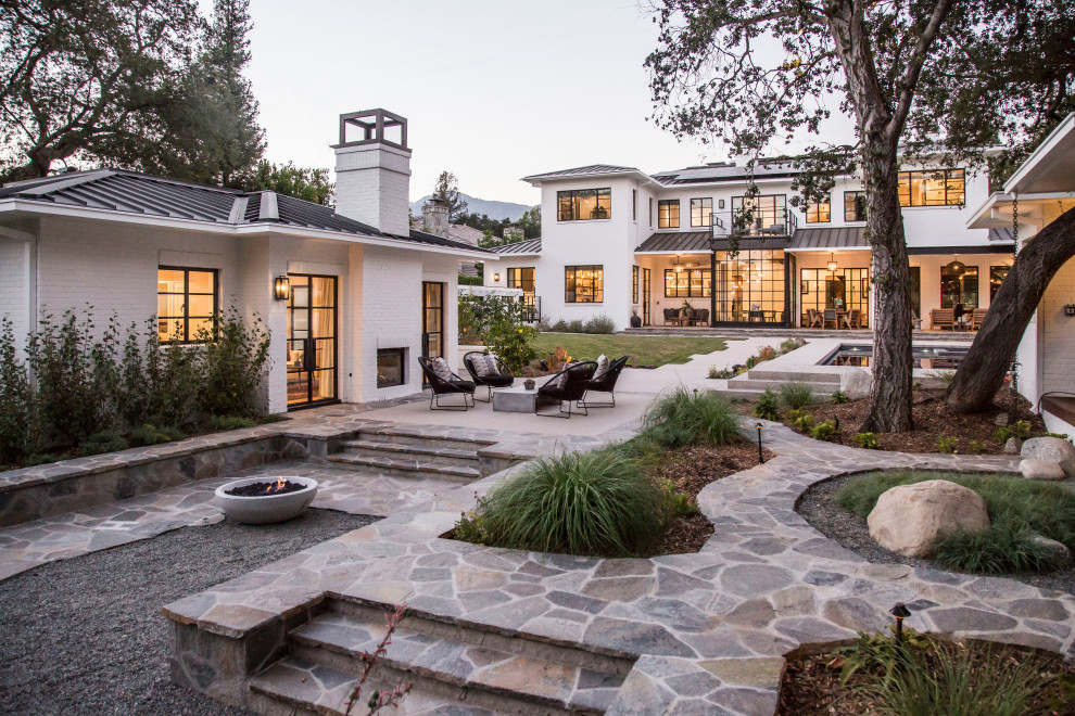 Modern Farmhouse in La Canada Flintridge Farmhouse Exterior Los