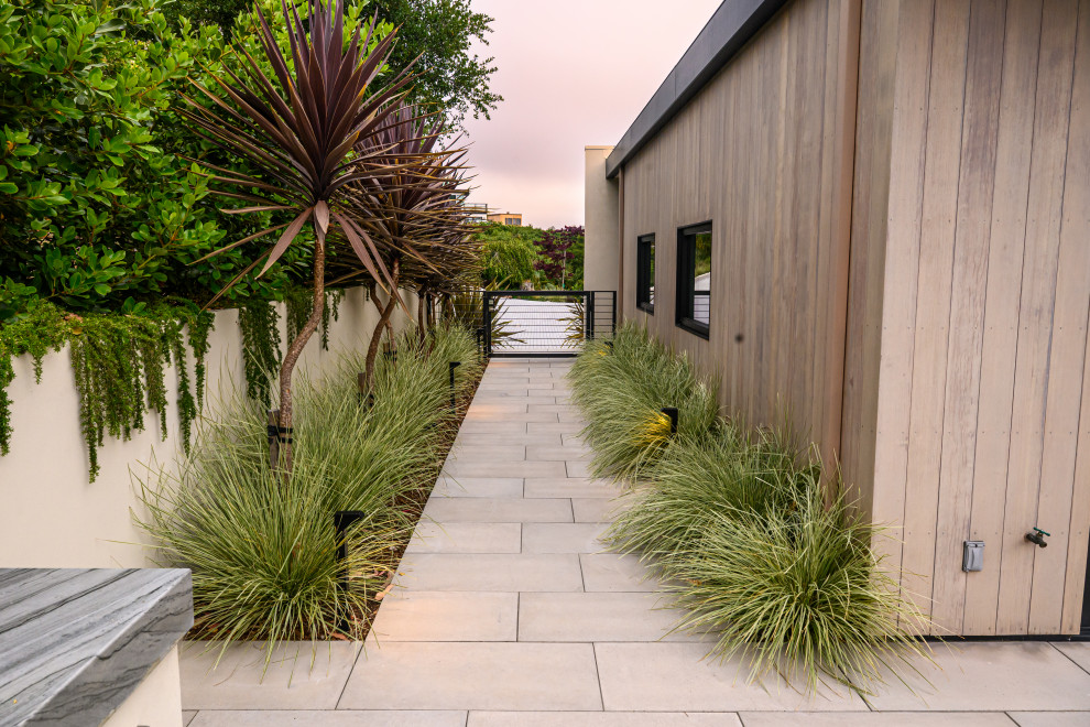 This is an example of a contemporary full sun landscaping in San Francisco.
