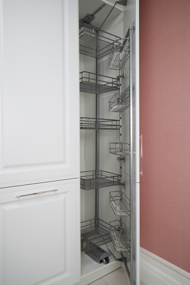 Кухня в сиреневой дымке