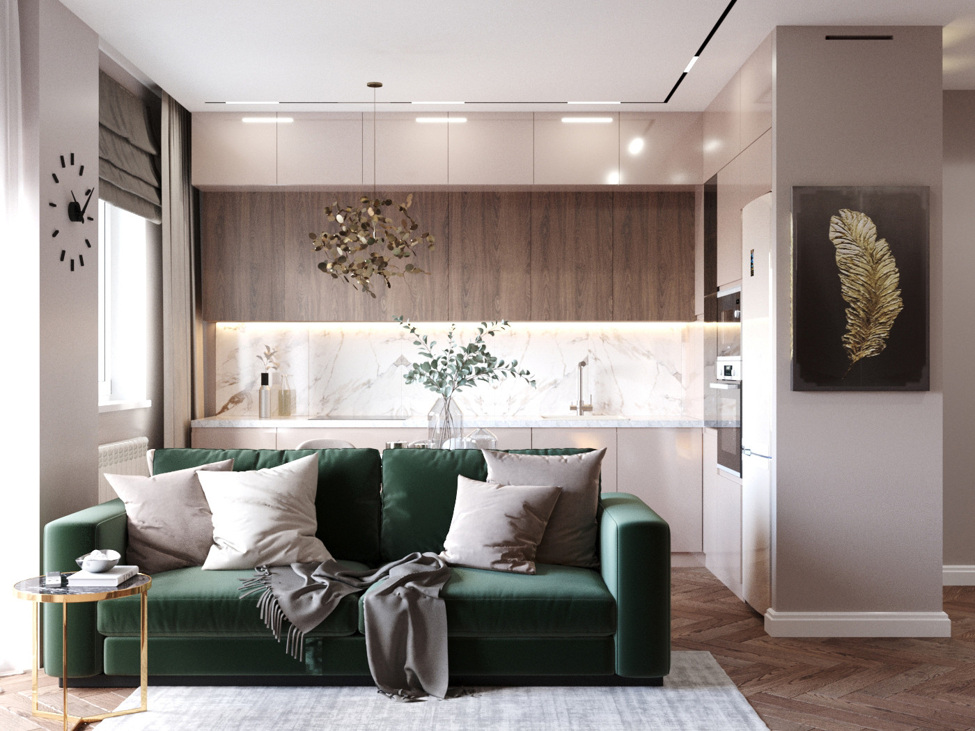 Интерьер квартиры жк Калининский