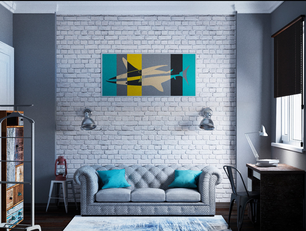 Однокомнатный модуль в стиле Лофт