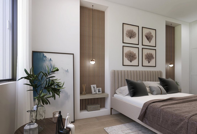 Chambre parentale moderne grége - Contemporain - Chambre - Reims - par ...
