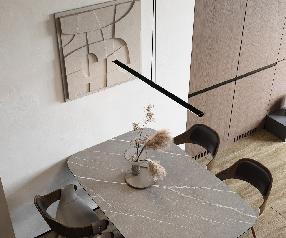 Евродвушка в жк Ilove 78м2 минимализм с элементами ваби-саби