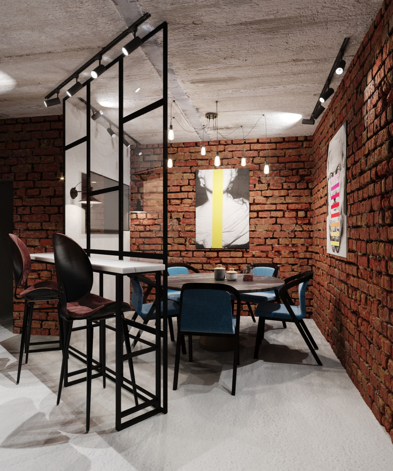 Кухня-столовая в офисе.