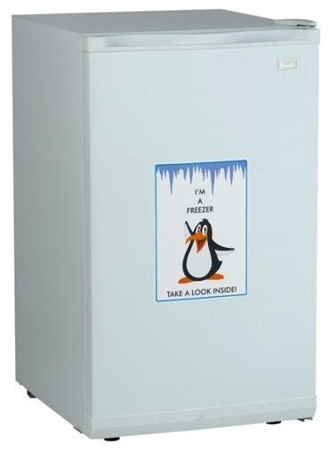 19" Avanti Vertical Freezer with 2.8 Cu. Ft. Capacity  Full Range