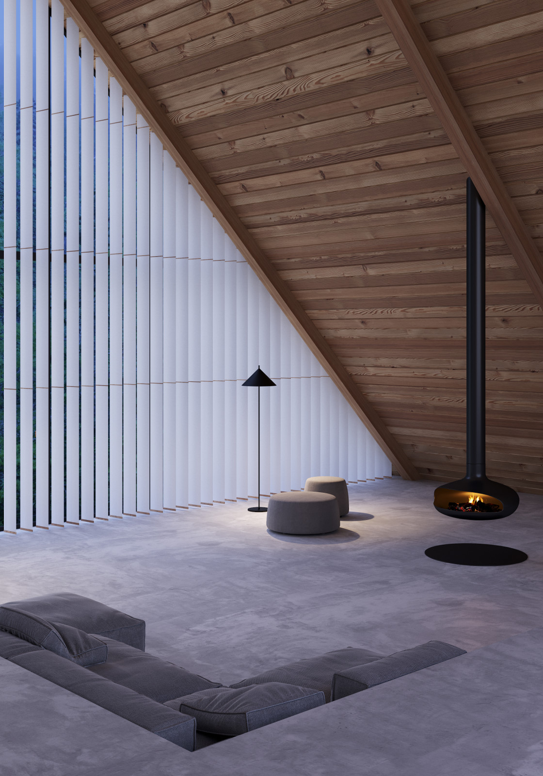 Дом с нестандартными окнами