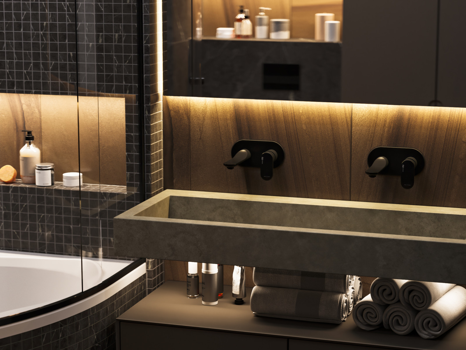 Шоколадно-кофейная квартира для семьи с ребенком в ЖК 1147