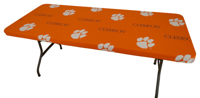 Clemson Tigers 6' Table Cover, 72"x30" Clemson Tigers 6' Table Cover, 72"x30"